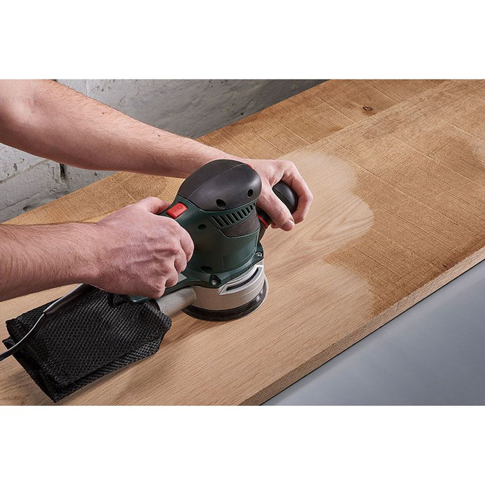 Wolfcraft Disco de Lija Multiorificio para Lijadora Excéntrica Ø125mm Grano 80