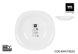 La Mediterranea Plato Hondo 23 cm Opal Colección Palaos (36 Unidades)