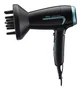 Ufesa Trip&Dry Secador de Pelo Compacto y Plegable para Viaje, 1600 W, 2 Velocidades, 2 Temperaturas, Voltaje Universal, Accesorio Difusor y Concentrador, Negro y Azul