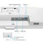 BenQ GW2790QT - Monitor 27" IPS QHD 2560 x 1440, 75 Hz, 5 ms, Flicker-Free, USB-C 65W, Altavoces, Ajustable, Blanco