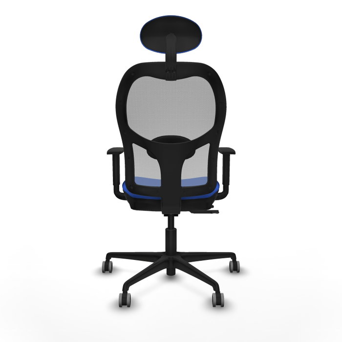 PIQUERAS Y CRESPO Silla de oficina Jorquera con mecanismo Sincro/Traslack Azul y Gris PIQUERAS Y CRESPO Silla de oficina Jorquera con mecanismo Sincro/Traslack Azul y Gris