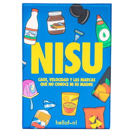 HELLOFUN! Juego de Cartas Nisu Español para +8 años, 3-8 Jugadores, 10 Minutos Partida, 56 Cartas, Caos y Velocidad