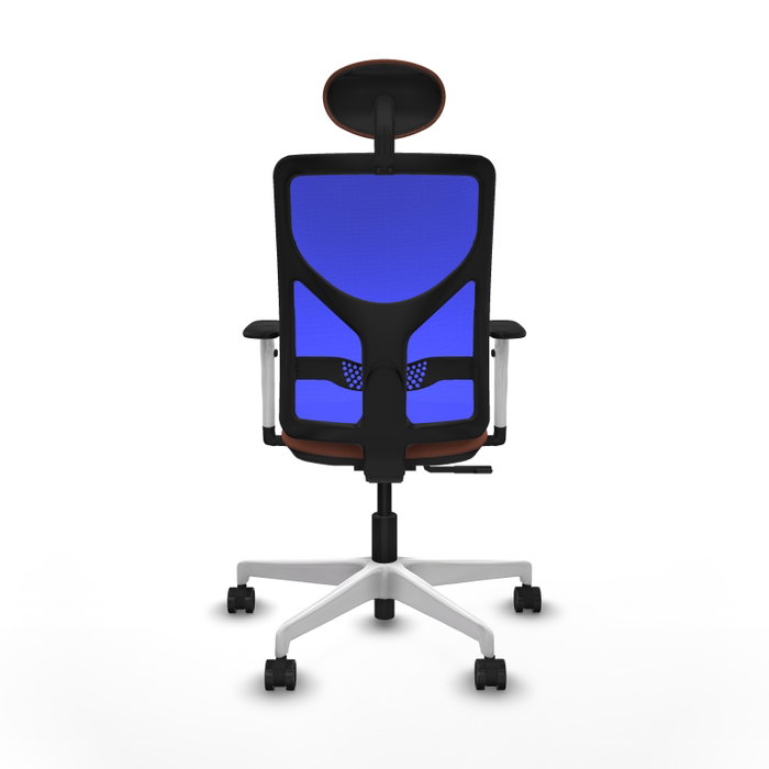 PIQUERAS Y CRESPO Silla de oficina Motilla con mecanismo Sincro, Azul y Marrón