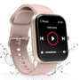 Hama Fit Watch 5000 - Pulsera Inteligente, Reloj Deportivo, Color Rózowe Złote (Rosa Dorado)