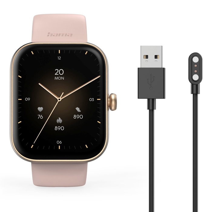 Hama Fit Watch 5000 - Pulsera Inteligente, Reloj Deportivo, Color Rózowe Złote (Rosa Dorado) Hama Fit Watch 5000 - Pulsera Inteligente, Reloj Deportivo, Color Rózowe Złote (Rosa Dorado)