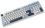 Ajazz AK980 Teclado Mecánico Magnético con Interruptores Magnéticos, Blanco