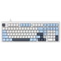 Ajazz AK980 Teclado Mecánico Magnético con Interruptores Magnéticos, Blanco