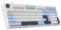 Ajazz AK980 Teclado Mecánico Magnético con Interruptores Magnéticos, Blanco