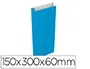 Basika Sobre de Papel Celeste con Fuelle S 150x300x60 mm Paquete de 25 Unidades