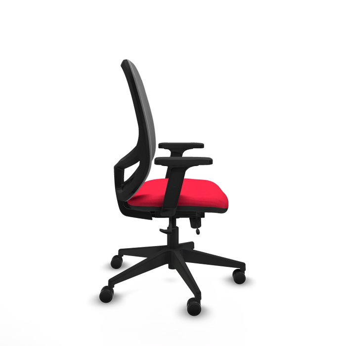PIQUERAS Y CRESPO Silla de oficina Cilanco Rojo/Gris con mecanismo Sincro/Traslack PIQUERAS Y CRESPO Silla de oficina Cilanco Rojo/Gris con mecanismo Sincro/Traslack