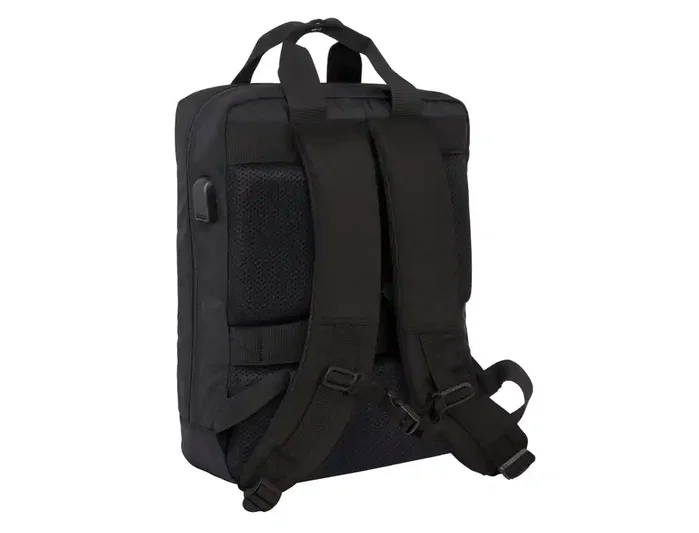 Safta Mochila Premium F.C. Barcelona para Portátil 13,3'' con USB - Black