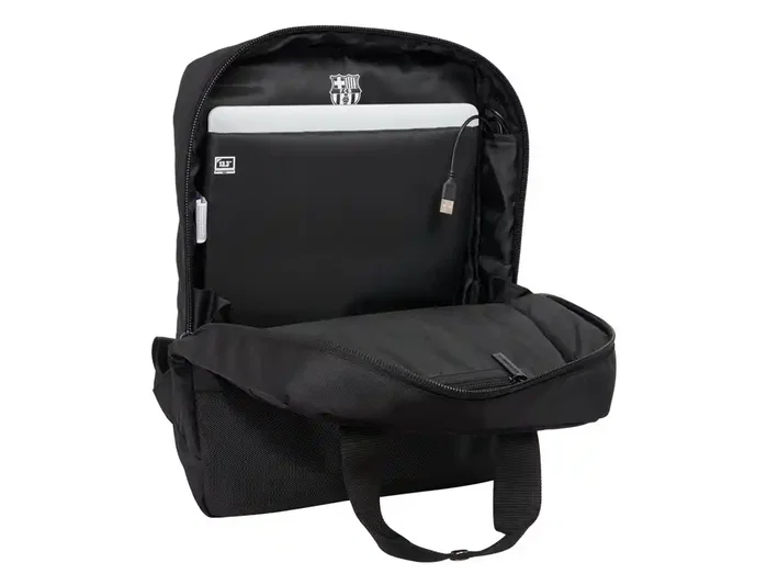 Safta Mochila Premium F.C. Barcelona para Portátil 13,3'' con USB - Black