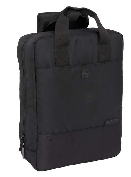 Mochila para Portátil F.C. Barcelona Premium Negro 29 x 39 x 11 cm 13,3"
