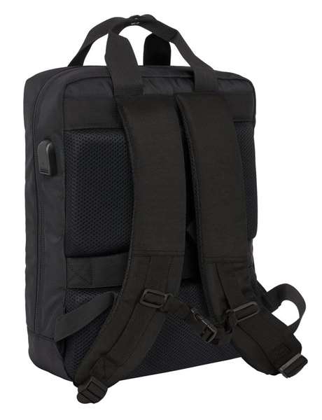 Mochila para Portátil F.C. Barcelona Premium Negro 29 x 39 x 11 cm 13,3"