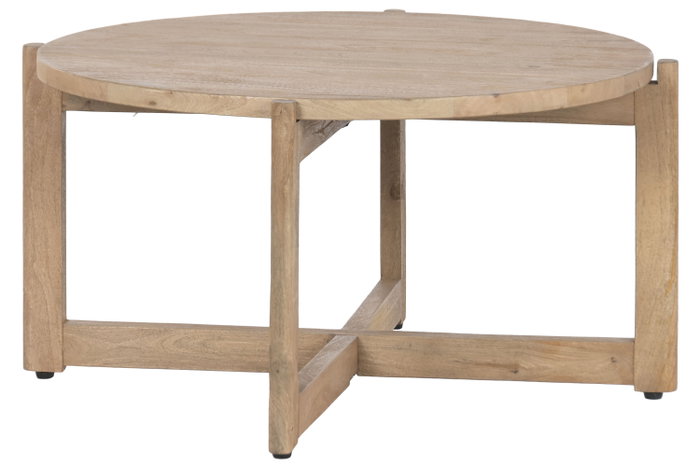 DKD Home Decor Mesa de Centro de Mango Natural 80x80x41 cm DKD Home Decor Mesa de Centro de Mango Natural 80x80x41 cm