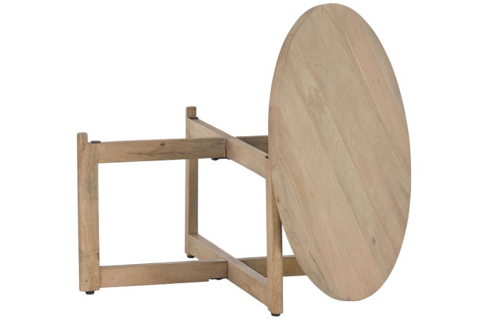 DKD Home Decor Mesa de Centro de Mango Natural 80x80x41 cm DKD Home Decor Mesa de Centro de Mango Natural 80x80x41 cm