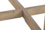 DKD Home Decor Mesa de Centro de Mango Natural 80x80x41 cm