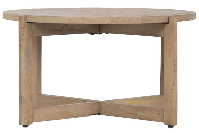 DKD Home Decor Mesa de Centro de Mango Natural 80x80x41 cm DKD Home Decor Mesa de Centro de Mango Natural 80x80x41 cm