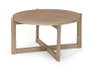 DKD Home Decor Mesa de Centro de Mango Natural 80x80x41 cm