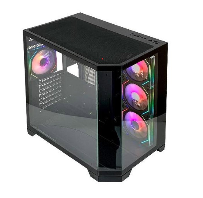 L-Link Nova Caja Gaming con 4 Ventiladores RGB y Cristal Templado L-Link Nova Caja Gaming con 4 Ventiladores RGB y Cristal Templado