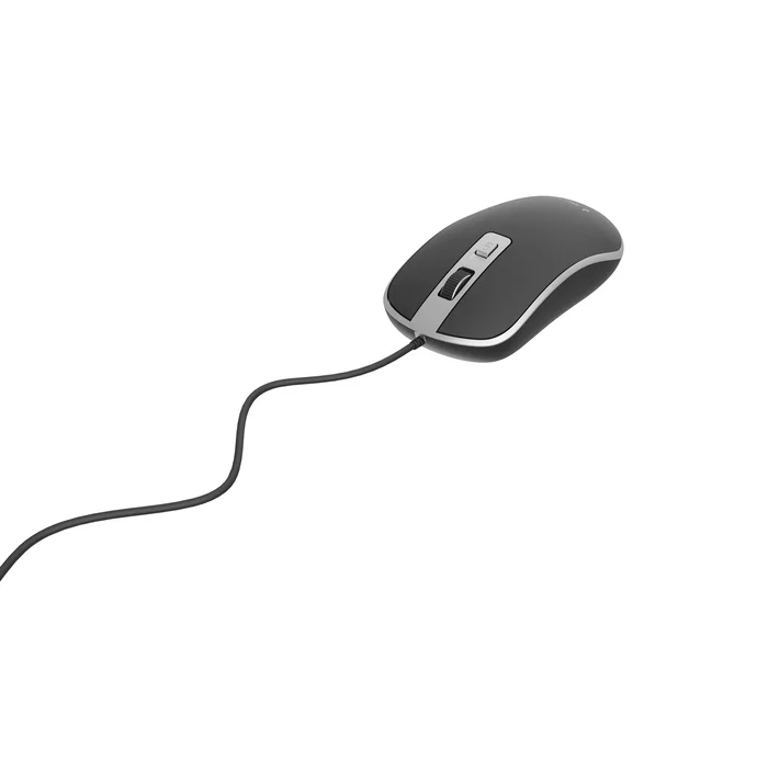 Gembird MUS-4B-06-BS Ratón Óptico Ambidextro 1200 DPI Negro y Plata