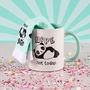 The Concept Factory Juego De Taza Y Calcetines Kawaii Panda Gato Talla 36-41 Modelos Surtidos