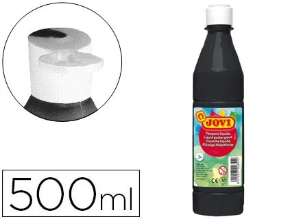 Jovi Tempera liquida escolar 500 ml negro Jovi Tempera liquida escolar 500 ml negro