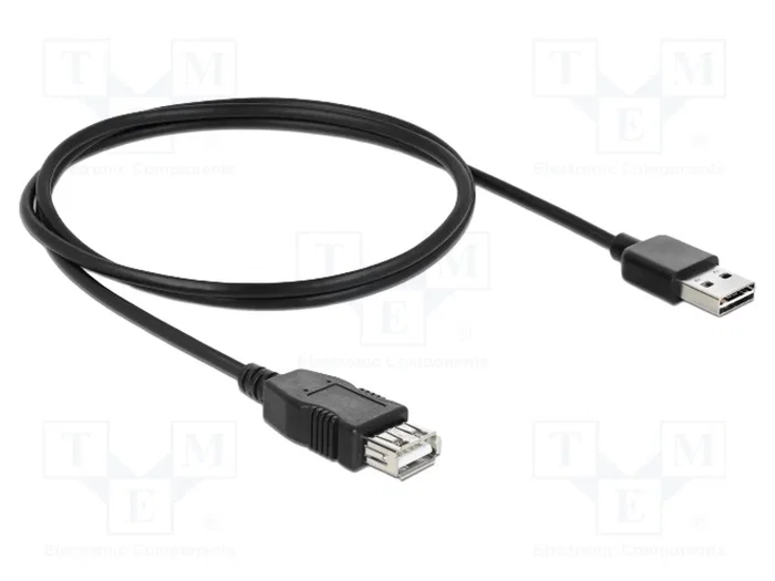 DeLOCK EASY-USB 2.0-A Cable USB 2.0 Tipo-A Macho a Hembra 1 m Negro DeLOCK EASY-USB 2.0-A Cable USB 2.0 Tipo-A Macho a Hembra 1 m Negro