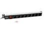 EQUIP PDU de 8 salidas, Carcasa de Aluminio, Cable 3m