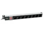 EQUIP PDU de 8 salidas, Carcasa de Aluminio, Cable 3m