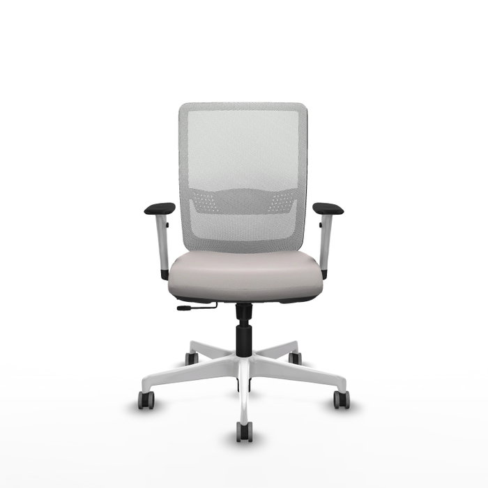 PIQUERAS Y CRESPO Silla de oficina Haches Blanco con mecanismo Sincro/Traslack