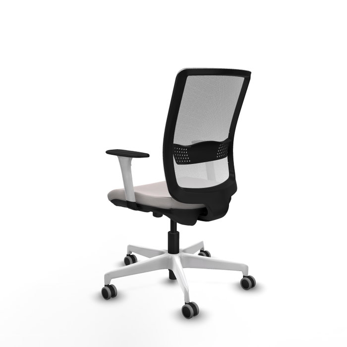 PIQUERAS Y CRESPO Silla de oficina Haches Blanco con mecanismo Sincro/Traslack