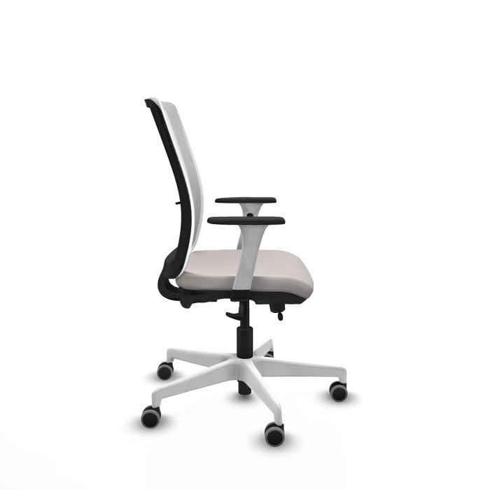 PIQUERAS Y CRESPO Silla de oficina Haches Blanco con mecanismo Sincro/Traslack