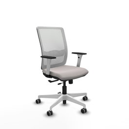 PIQUERAS Y CRESPO Silla de oficina Haches Blanco con mecanismo Sincro/Traslack