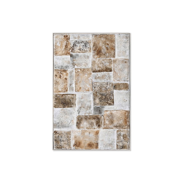 DKD Home Decor Cuadro Lienzo Abstracto 3D Dorado 102x5,5x152 cm DKD Home Decor Cuadro Lienzo Abstracto 3D Dorado 102x5,5x152 cm