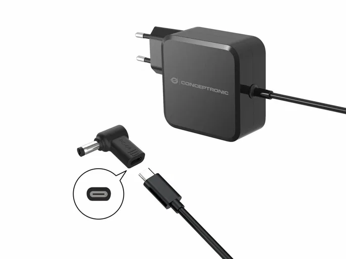 Conceptronic Adaptador DC a USB-C para Asus/Universal 5.5x2.5mm 18-20V Conceptronic Adaptador DC a USB-C para Asus/Universal 5.5x2.5mm 18-20V