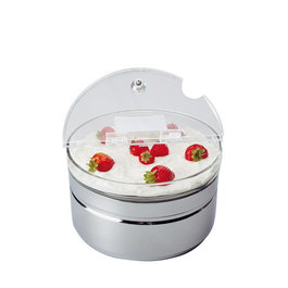 APS BOL Refrigerado Maxi - Bol Refrigerado para Buffet - Acero Inoxidable - 24 cm de Diámetro, 14 cm de Alto, Capacidad 2.5 Litros