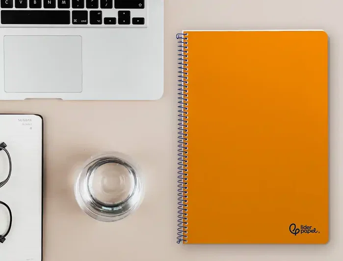 Liderpapel Cuaderno Espiral Smart A4 Tapa Blanda Naranja