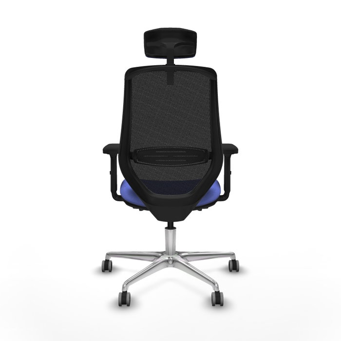 PIQUERAS Y CRESPO Silla de oficina Mardos con mecanismo Sincro/Traslack, Azul claro y Negro