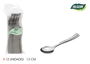 Algon Set 12 Cucharas de Postre/Café de Plata, 13 cm de Largo (36 Unidades)