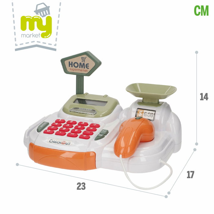 Caja Registradora de Juguete 23 x 14 x 17 cm 4 Unidades