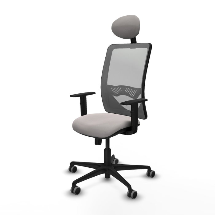 PIQUERAS Y CRESPO Silla de oficina Zulema con Mecanismo Sincro, Blanco y Gris PIQUERAS Y CRESPO Silla de oficina Zulema con Mecanismo Sincro, Blanco y Gris
