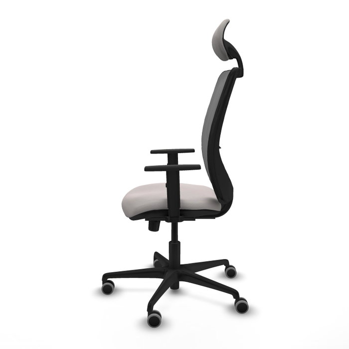 PIQUERAS Y CRESPO Silla de oficina Zulema con Mecanismo Sincro, Blanco y Gris PIQUERAS Y CRESPO Silla de oficina Zulema con Mecanismo Sincro, Blanco y Gris