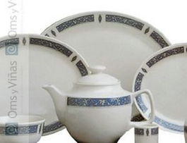 STEELITE Ensaladera Marina Azul 23 cm, Vajilla, Colección Marina (Set de 12)