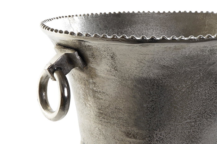 DKD Home Decor Champanera Tradicional Plateado Aluminio 36.5 x 26 x 45 cm