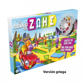 Hasbro Games Juego de la Vida - Game of Life Hasbro Gaming Edición Griega Tablero Rediseñado F0800
