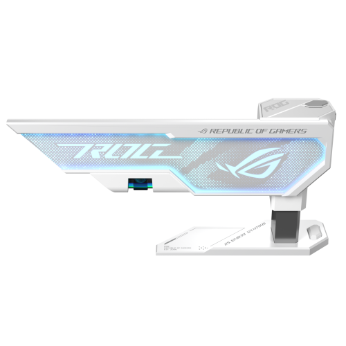 ASUS ROG Herculx Soporte para Tarjeta Gráfica Universal Blanco, Ref. 90DA0023-B09000, Compatible con NVIDIA GeForce RTX 40 Series