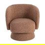 Sillón Giratorio Salmón Tejido Salón 78 X 79 X 77 cm