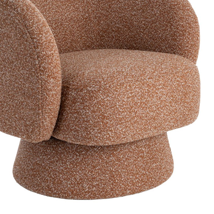 Sillón Giratorio Salmón Tejido Salón 78 X 79 X 77 cm