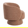 Sillón Giratorio Salmón Tejido Salón 78 X 79 X 77 cm